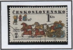 Stamps Czechoslovakia -  Libro d' Ilustraciones: Coach Drawn