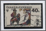 Stamps Czechoslovakia -  Libro d' Ilustraciones: Knight a caballo