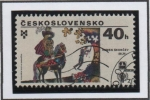 Sellos de Europa - Checoslovaquia -  Libro d' Ilustraciones: Knight a caballo