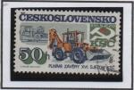 Sellos de Europa - Checoslovaquia -  Construcción