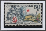 Sellos de Europa - Checoslovaquia -  40 Aniv .d' levantamiento