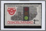 Stamps Czechoslovakia -  Seguridad en el trafico