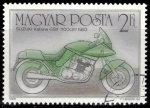Stamps Hungary -  Centenario de la motocicleta(Suzuki Katana GSX, 1983).