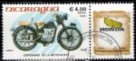 Stamps : America : Nicaragua :  Centenario de la motocicleta(Douglas 1928).