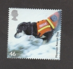 Stamps United Kingdom -  Perro de rescate en montaña