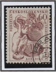 Stamps Czechoslovakia -  Ceramica
