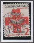 Stamps Czechoslovakia -  Cruz Roja