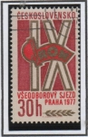 Sellos de Europa - Checoslovaquia -  Emblema d' Congreso