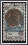 Sellos de Europa - Checoslovaquia -  Fernando I Medalla 1568