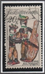Stamps Czechoslovakia -  Cerámica Eslovaca. Músicos