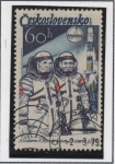 Stamps Czechoslovakia -  Astronautas: Alexey Gubarev yVladimir Remek