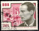 Stamps Germany -  antifascistas asesinados.Harro Schulze-Boysen, 1909 - 1942(DDR).