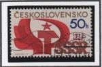Stamps Czechoslovakia -  Union d' Republicas Socialistas Soviéticas, 65 Aniv.