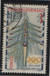 Stamps Czechoslovakia -  Tokio'64: Regatas
