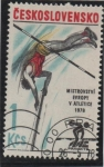 Stamps Czechoslovakia -  Salto con Pertiga