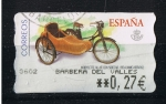Sellos de Europa - Espaa -  AMTS Mobilette AU-HT con sidecar 1954