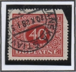 Stamps Czechoslovakia -  Cifras