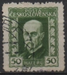 Stamps Czechoslovakia -  Pres. Masaryk