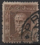 Stamps Czechoslovakia -  Pres. Masaryk