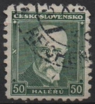 Sellos de Europa - Checoslovaquia -  Pres. Masaryk