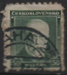 Stamps Czechoslovakia -  Pres. Masaryk