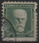 Sellos de Europa - Checoslovaquia -  Pres. Masaryk