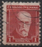 Sellos de Europa - Checoslovaquia -  Pres. Masaryk