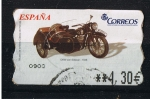 Stamps Spain -  AMTS  DKW  con sidecar   1938