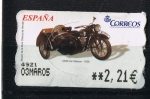 Stamps Spain -  AMTS  DKW  con sidecar   1938