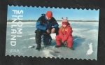 Sellos de Europa - Finlandia -  2586 - Pescando sobre un glaciar