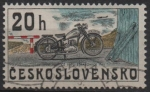 Stamps Czechoslovakia -  Motocicletas: Strakonice 1951