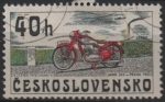 Sellos del Mundo : Europa : Checoslovaquia : Motocicletas: Jawa 250, 1945