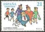 Sellos del Mundo : Europe : Spain : 3486 - La Familia Ulises, personajes de tebeo