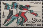 Stamps Czechoslovakia -  Esgrima
