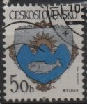 Stamps Czechoslovakia -  Escudos d' Armas. Myjava