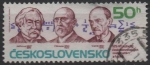 Stamps Czechoslovakia -  J.M. Petzval,J. Strouhal y V. Jarnik 