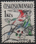 Stamps Czechoslovakia -  Campeonato Mundial de Futbol Italia