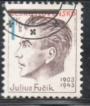 Sellos de Europa - Checoslovaquia -  Julius Fucik