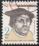 Stamps Czechoslovakia -  Martin Luther