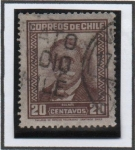 Stamps Chile -  Manuel Bulnes