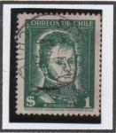 Stamps Chile -  Benardo O'Higgns
