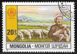 Sellos de Asia - Mongolia -  Ganadería ovina