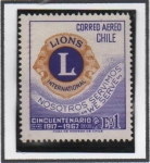 Stamps Chile -  Lion Emblema