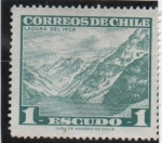 Stamps Chile -  Laguna d' Inca