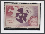 Stamps : America : Chile :  Paloma y Mapa Mundi
