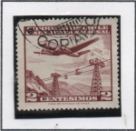 Stamps Chile -   Avión y Telesferico