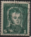 Stamps Chile -  Benardo O'Higgns