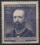 Stamps Chile -  Arturo Prat Chacon