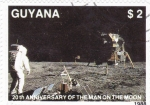 Stamps Guyana -  200  ANIVERSARIO DEL HOMBRE EN LA LUNA