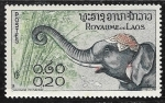 Stamps Laos -  Asian Elephant (Elephas maximus)